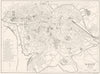 ROME. Rome (Modern) 1910 old antique vintage map plan chart