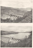 WALES. Vyrnwy valley dam, Montgomeryshire; lake, 1888 & 1889 1910 old print