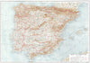 IBERIA. Spain and Portugal 1910 old antique vintage map plan chart