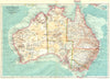 AUSTRALIA. Australia 1910 old antique vintage map plan chart