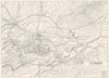 GREECE. Athens city plan 1910 old antique vintage map chart