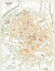 BELGIUM. Louvain (Leuven)  1950 old vintage map plan chart