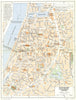 BELGIUM. Antwerp (Antwerpen)  (Anvers)  (Inner Town)  1950 old vintage map