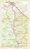 BELGIUM. Meuse valley-from Dinant to Namur 1950 old vintage map plan chart