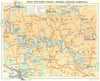 BELGIUM. Meuse Semois valleys-Mezieres, Bouillon, Florenville; map Belgique 1950
