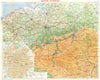 BELGIUM. Belgium Luxemburg; Inset map of Brussels 1950 old vintage chart