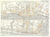 SAN REMO; BORDIGHERA town/city plan. Italy 1960 old vintage map chart