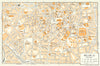 MILAN, S town/city plan. Milano. Italy 1960 old vintage map chart