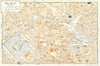 MILAN, N town/city plan. Milano. Italy 1960 old vintage map chart