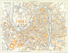 VERONA town/city plan. Italy 1960 old vintage map chart