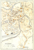 VICENZA town/city plan. Italy 1960 old vintage map chart