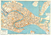 VENICE; THE LIDO town/city plan. Venezia. Italy 1960 old vintage map chart