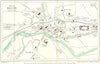 BRECON vintage town/city plan. Wales. WARD LOCK 1950 old vintage map chart