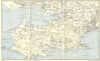 THE GOWER PENINSULA. Llanelli Swansea Mumbles. Wales. WARD LOCK 1950 old map