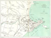 TENBY vintage town/city plan. Wales. WARD LOCK 1950 old vintage map chart