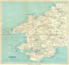 PEMBROKESHIRE. Cardigan Pembroke Tenby St David's. Wales. WARD LOCK 1950 map