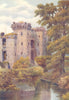 WALES. The Moat, Raglan Castle 1911 old antique vintage print picture