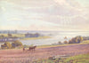WALES. Confluence of the Wye and Severn, near Chepstow 1911 old antique print