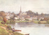 HEREFORDSHIRE. The Wye, Ross, Herefordshire 1908 old antique print picture