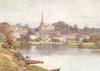 HEREFORDSHIRE. The Wye, Ross, Herefordshire 1908 old antique print picture