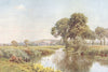 HAMPSHIRE. The Itchen, and St Giles Hill, Winchester 1908 old antique print