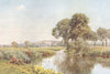 HAMPSHIRE. The Itchen, and St Giles Hill, Winchester 1908 old antique print