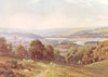 NORTHUMBERLAND. The Tyne, Hexham, Northumberland 1908 old antique print