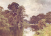 OXFORDSHIRE. The Thames, Backwater by the Islands, Henley 1908 old print