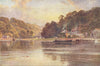 CORNWALL. The Tamar, Cotehele, Cornwall 1908 old antique vintage print picture