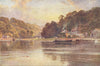 CORNWALL. The Tamar, Cotehele, Cornwall 1908 old antique vintage print picture