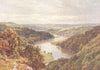CORNWALL. The Tamar, near Calstock, Cornwall 1908 old antique print picture