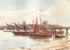 KENT. The Medway, Rochester 1908 old antique vintage print picture