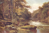 YORKSHIRE DALES. The Wharfe, The Strid 1908 old antique vintage print picture