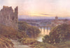 YORKSHIRE DALES. The Nidd, Knaresborough 1908 old antique print picture