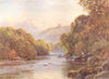 YORKSHIRE DALES. The Ure, near Ripon 1908 old antique vintage print picture