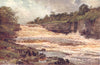 YORKSHIRE DALES. The Ure, Aysgarth Force 1908 old antique print picture