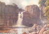 DURHAM. High Force, Tees 1908 old antique vintage print picture