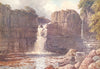 DURHAM. High Force, Tees 1908 old antique vintage print picture