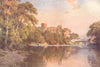 DURHAM. The Tees, Barnard Castle, Durham 1908 old antique print picture