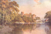 DURHAM. The Tees, Barnard Castle, Durham 1908 old antique print picture