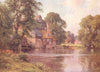 HUNTINGDONSHIRE. The Ouse, Huntingdonshire 1908 old antique print picture
