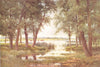 HUNTINGDONSHIRE. The Ouse, Houghton mill, Huntingdonshire 1908 old print