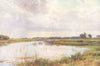 HUNTINGDONSHIRE. The Ouse, near Holywell, Huntingdonshire 1908 old print