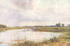 HUNTINGDONSHIRE. The Ouse, near Holywell, Huntingdonshire 1908 old print