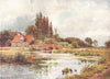 ESSEX. The Stour, near Dedham, Essex 1908 old antique vintage print picture