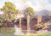 CUMBRIA. Lake district. Swan Inn, Newby Bridge, Windermere 1908 old print