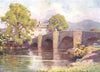CUMBRIA. Lake district. Swan Inn, Newby Bridge, Windermere 1908 old print