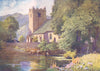 CUMBRIA. Lake district. Grasmere Church 1908 old antique vintage print picture