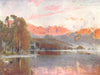 CUMBRIA. Lake district. Dawn, Coniston 1908 old antique vintage print picture