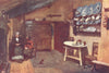 CUMBRIA. Lake district. An Old Inn kitchen, Coniston 1908 antique print